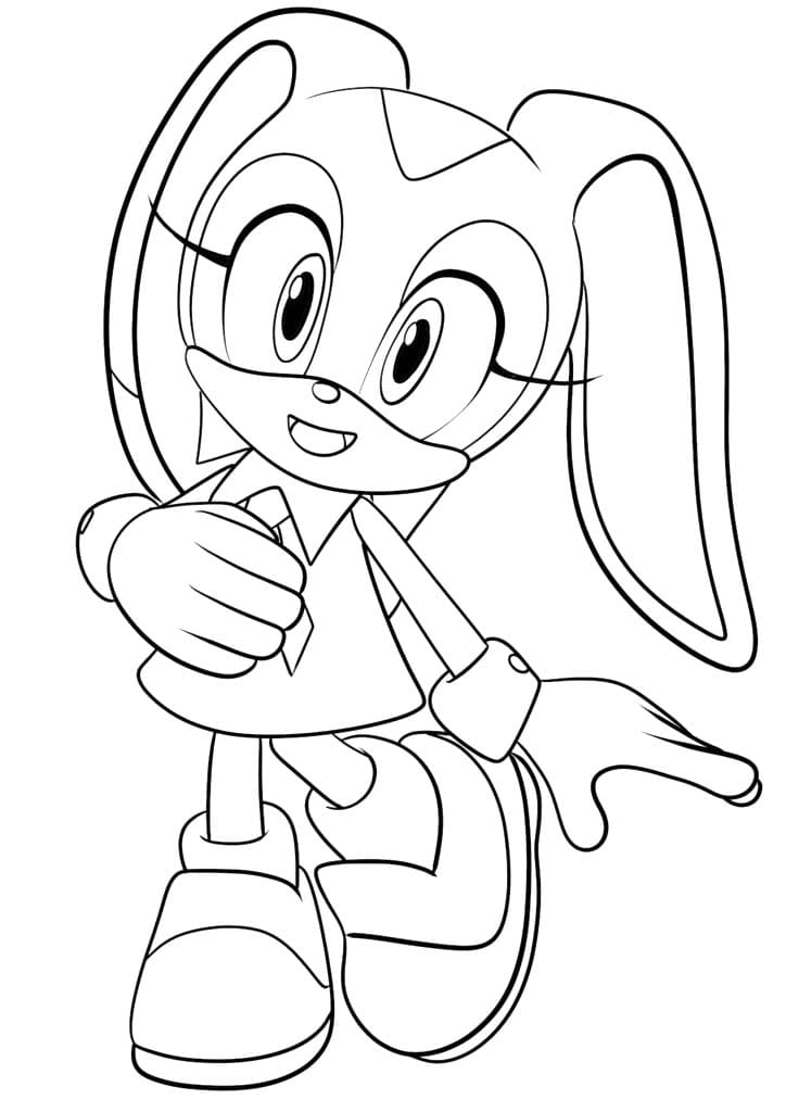 Desenhos de Cream the Rabbit imprimível para colorir