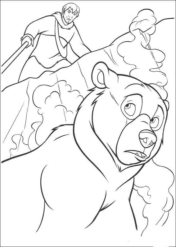 Desenhar o Irmão Urso grátis para colorir