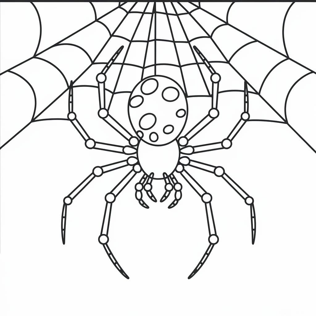 Desenhos de Desenhe Aranha 2 para colorir