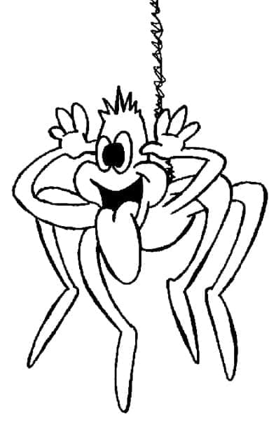 Desenhos de Desenhe Aranha 5 para colorir