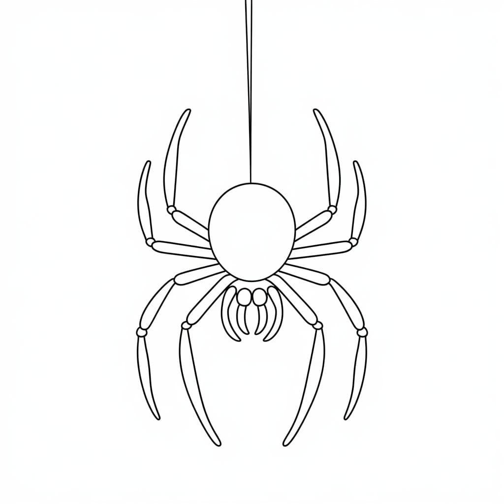 Desenhos de Desenhe Aranha gratuita para colorir