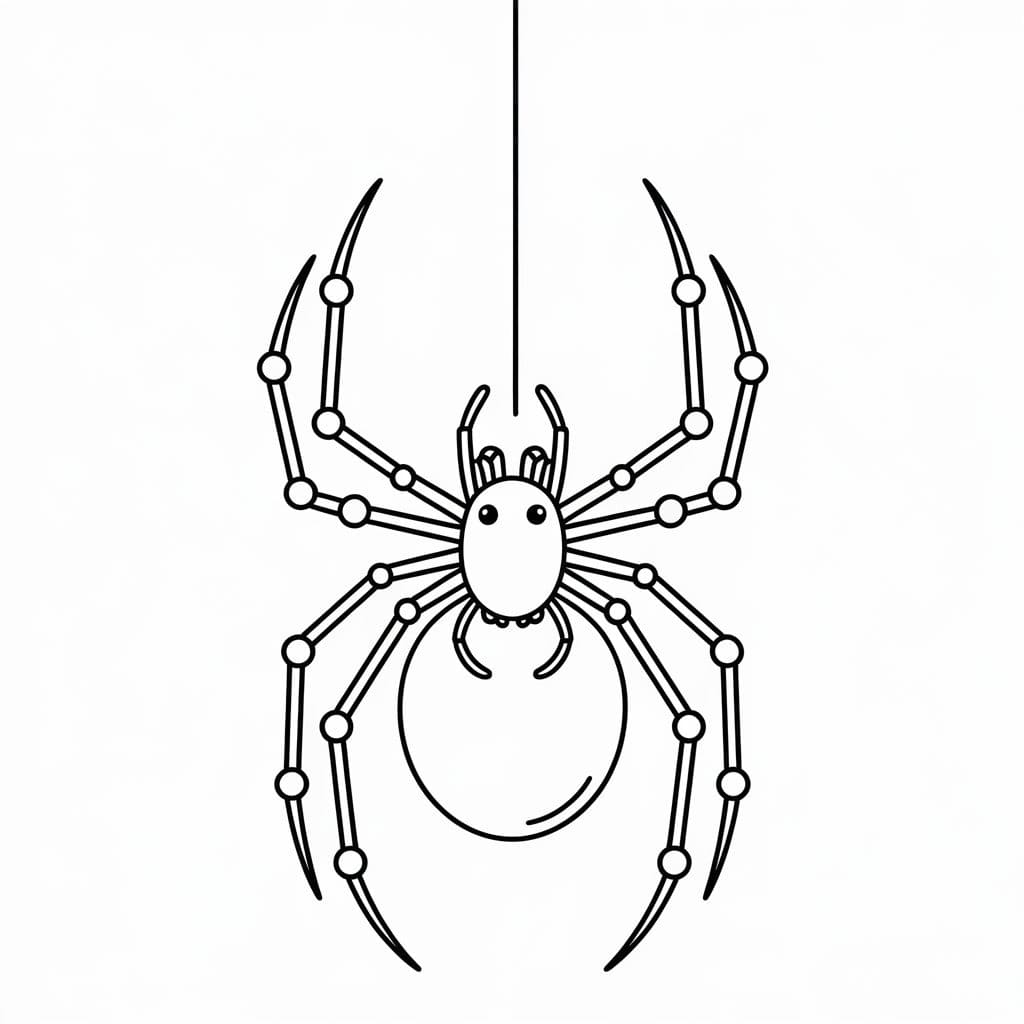 Desenhos de Desenhe Aranha impressão gratuita para colorir