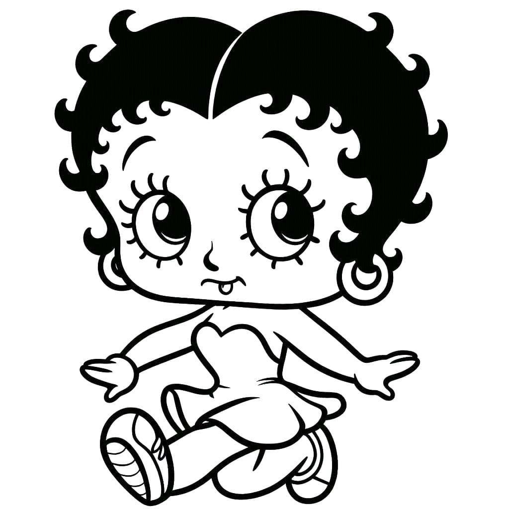 Desenhos de Desenhe Betty Boop 1 para colorir