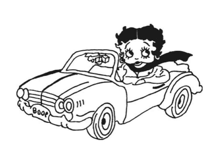 Desenhos de Desenhe Betty Boop imprimível para colorir