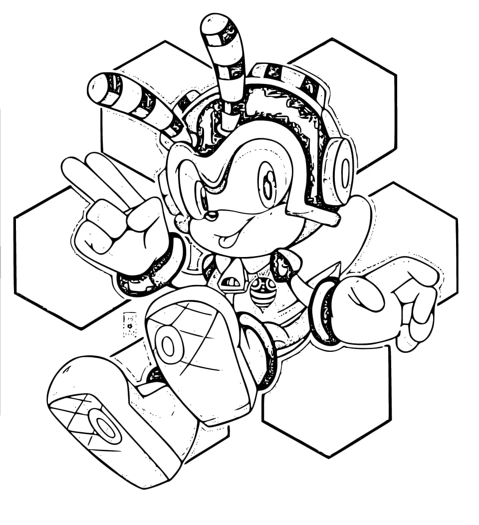 Desenhos de Desenhe Charmy Bee 2 para colorir
