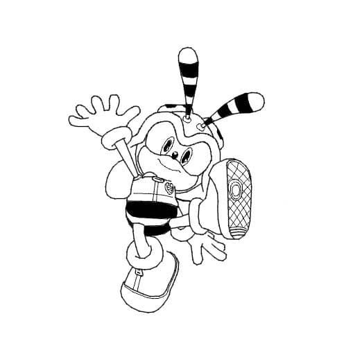 Desenhos de Desenhe Charmy Bee amigável para colorir