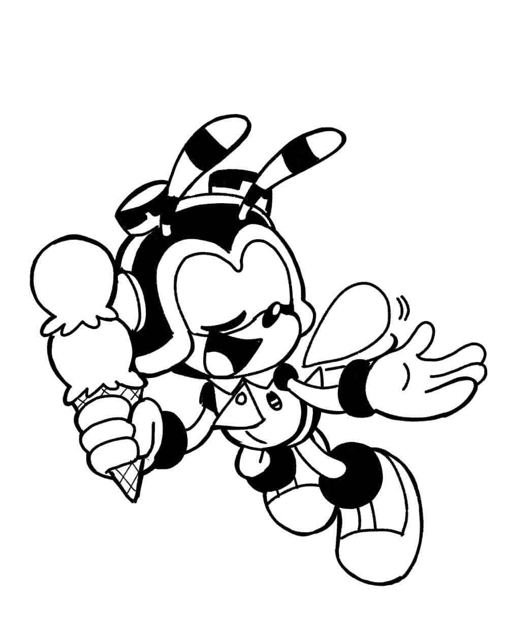 Desenhos de Desenhe Charmy Bee diversão para colorir