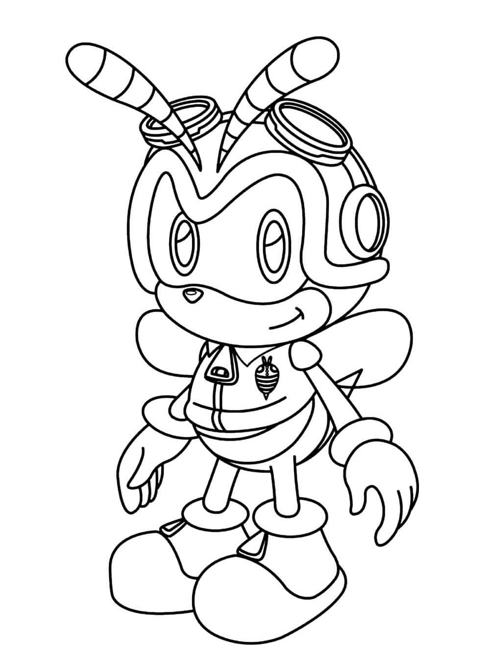 Desenhos de Desenhe Charmy Bee em crianças para colorir