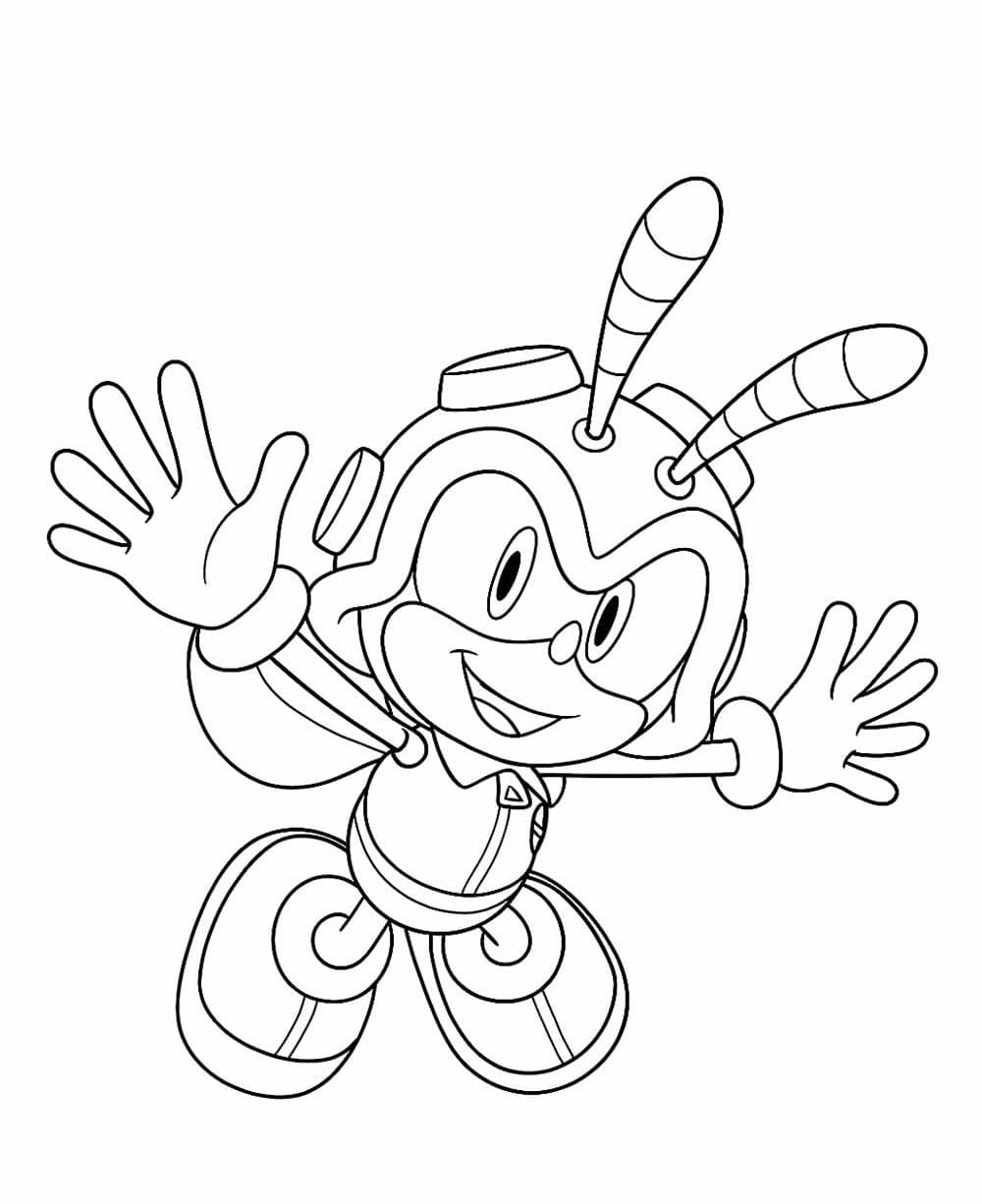Desenhos de Desenhe Charmy Bee fácil para colorir