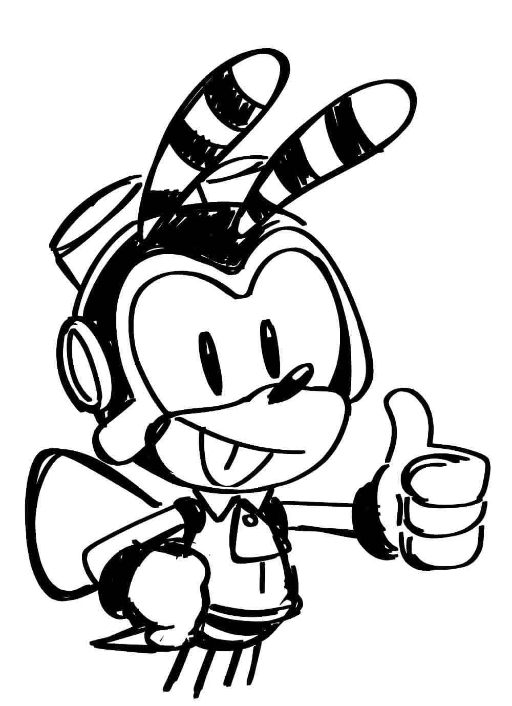 Desenhos de Desenhe Charmy Bee fofo para colorir