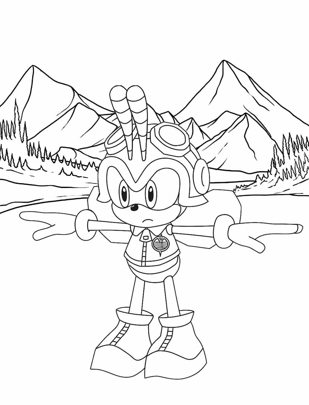 Desenhos de Desenhe Charmy Bee simples para colorir