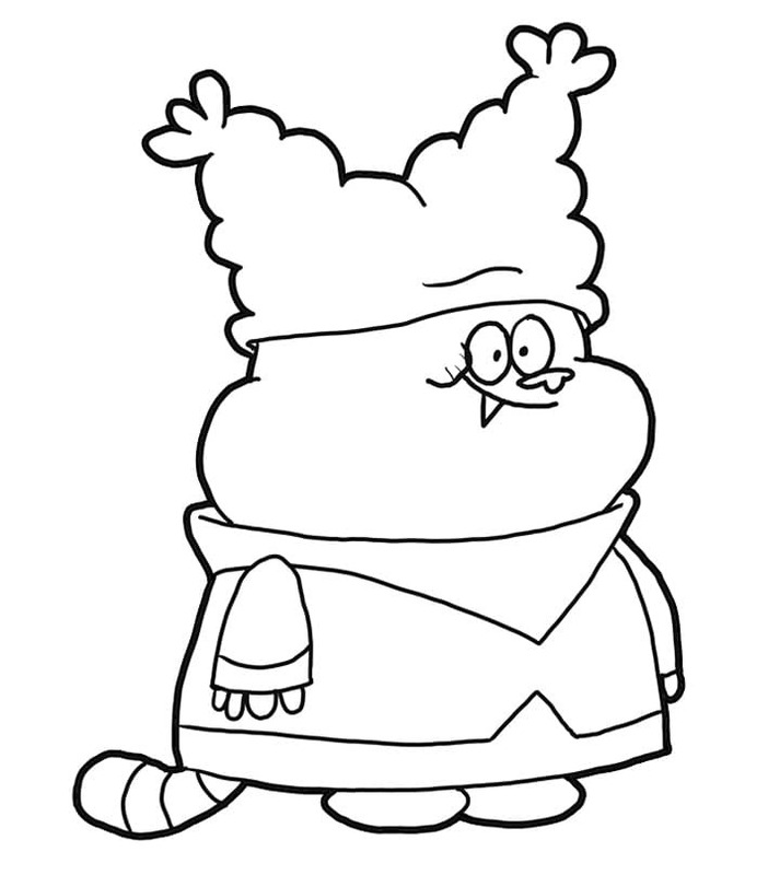 Desenhos de Desenhe Chowder fácil em crianças para colorir