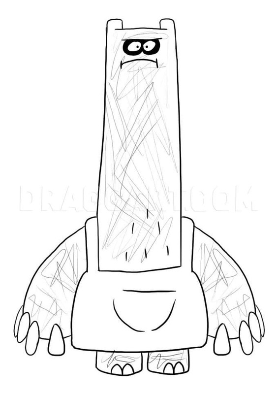 Desenhos de Desenhe Chowder fácil impressão para colorir
