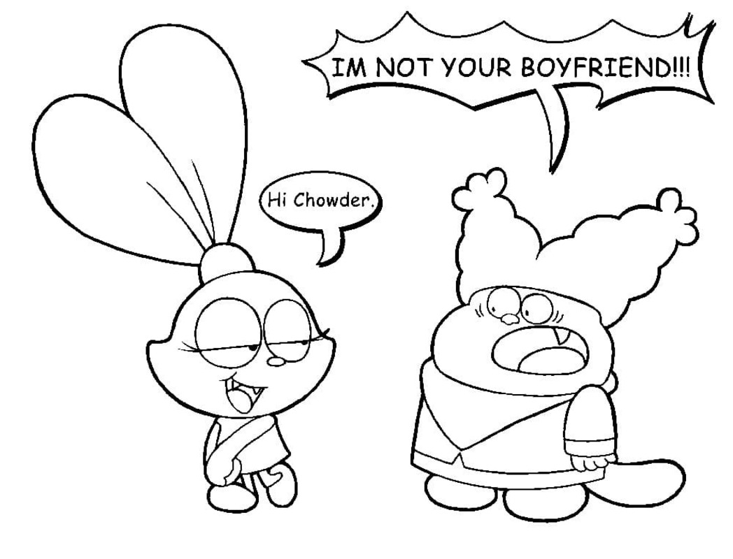 Desenhos de Desenhe Chowder fácil para colorir
