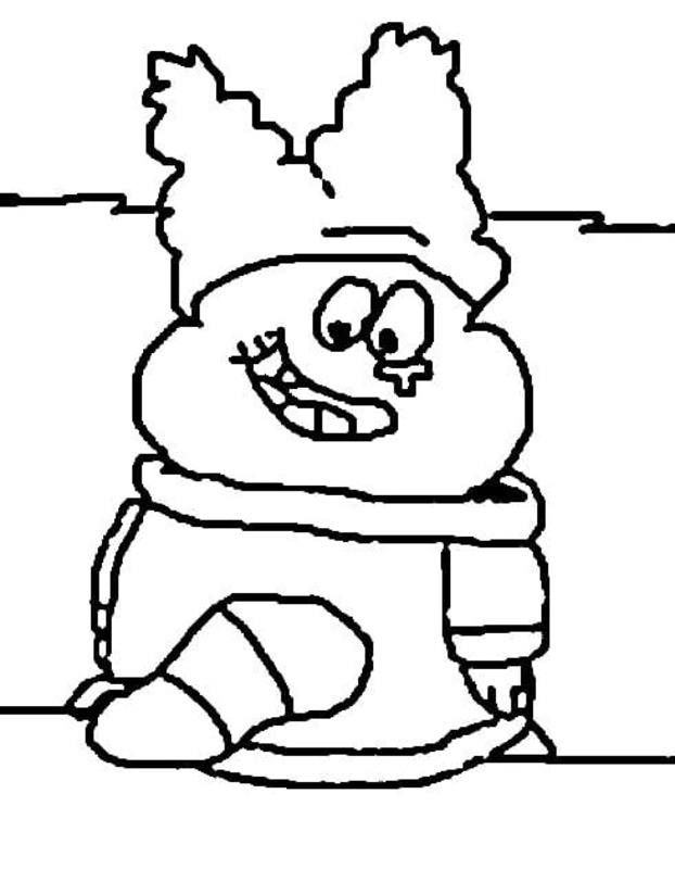 Desenhos de Desenhe Chowder simples grátis impressão para colorir