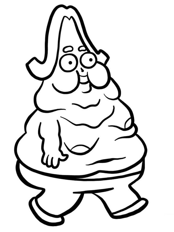 Desenhos de Desenhe Chowder simples impressão para colorir