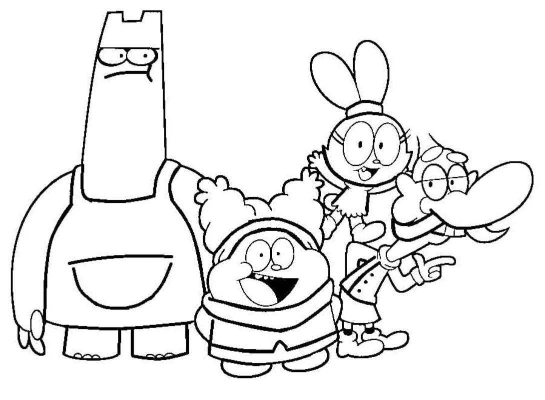Desenhos de Desenhe Chowder simples para colorir