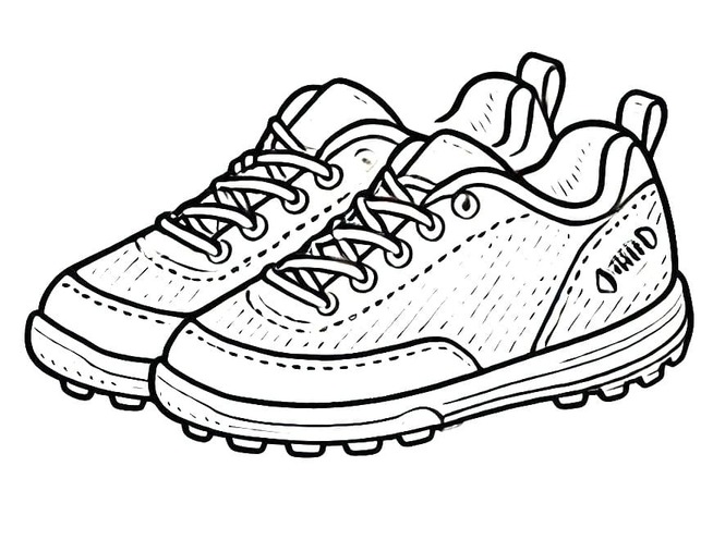 Desenhos de Desenhe Chuteiras fácil para colorir