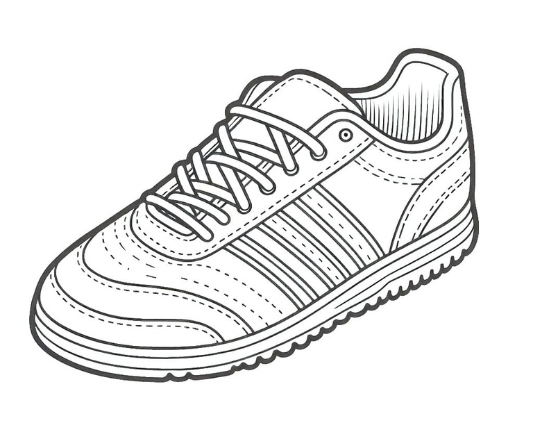 Desenhos de Desenhe Chuteiras grátis para crianças para colorir