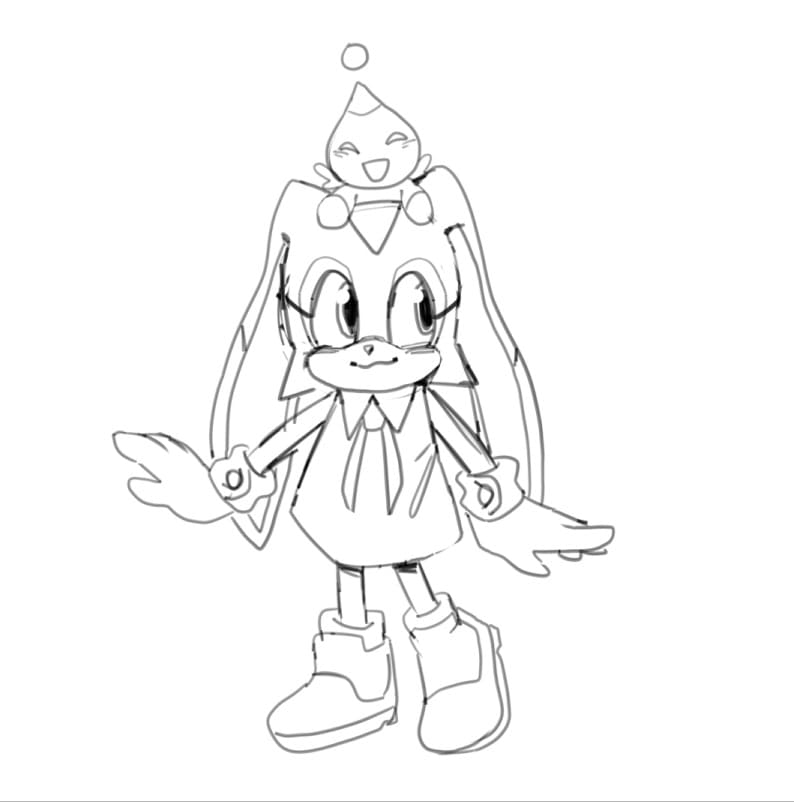 Desenhos de Desenhe Cream the Rabbit 1 para colorir