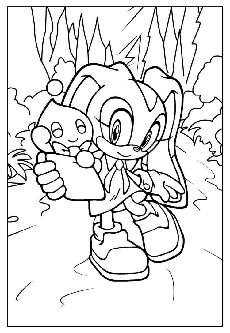 Desenhos de Desenhe Cream the Rabbit 3 para colorir