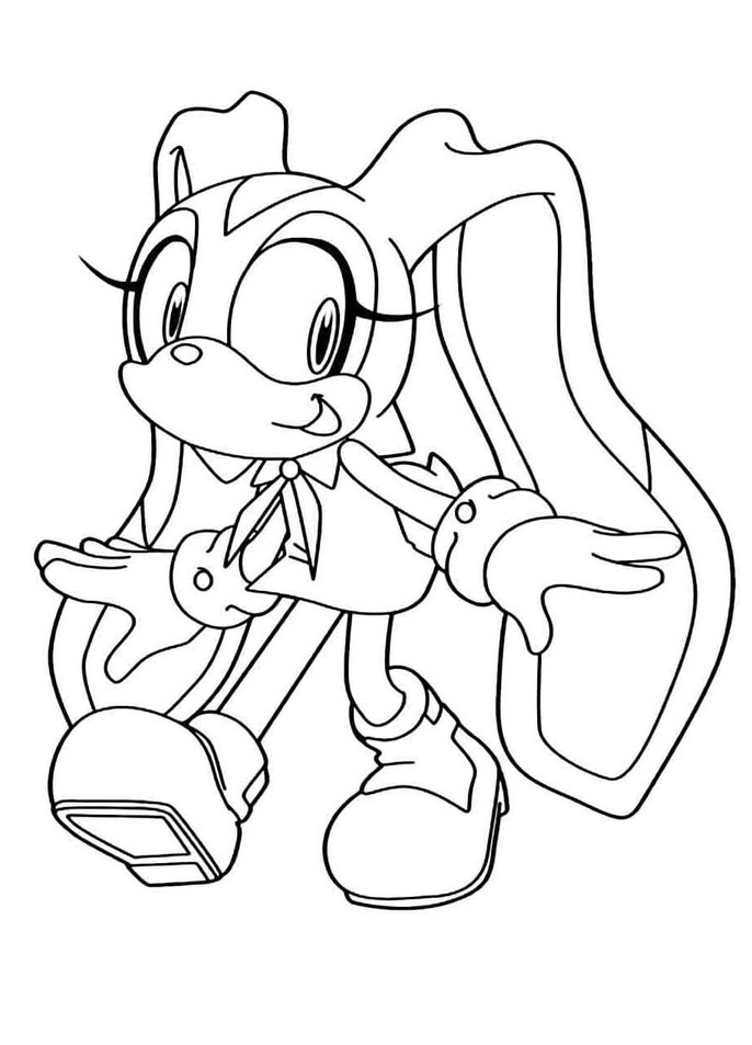Desenhos de Desenhe Cream the Rabbit 4 para colorir