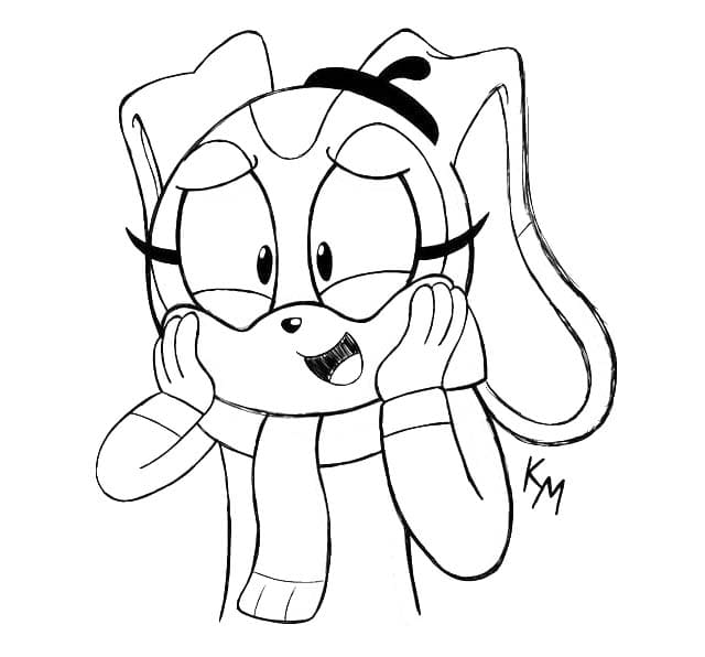 Cream the Rabbit Para Colorir