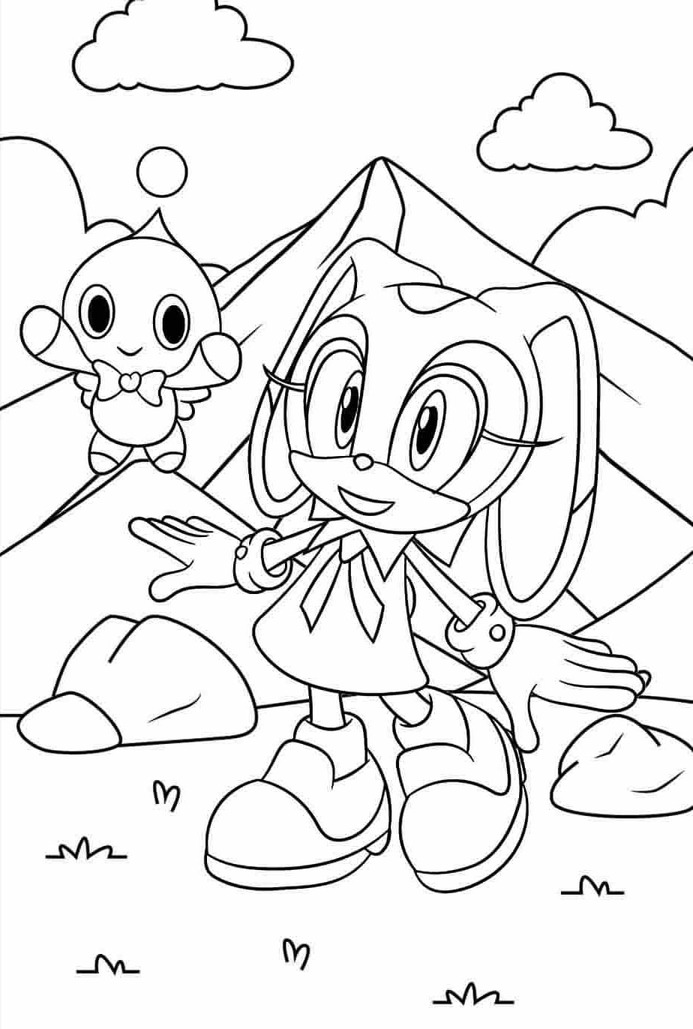 Desenhos de Desenhe Cream the Rabbit impressão para colorir