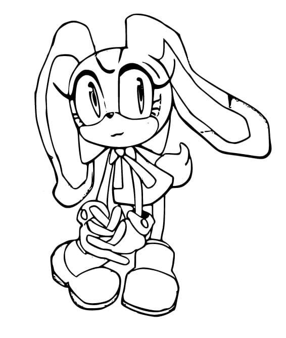 Desenhos de Desenhe Cream the Rabbit imprimível para crianças para colorir