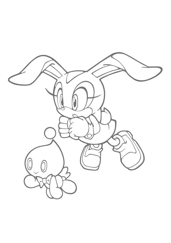 Desenhos de Desenhe Cream the Rabbit imprimível para colorir