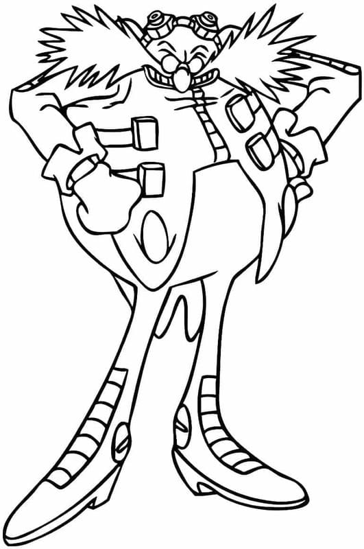 Desenhos de Desenhe Doutor Ivo Robotnik básico para colorir