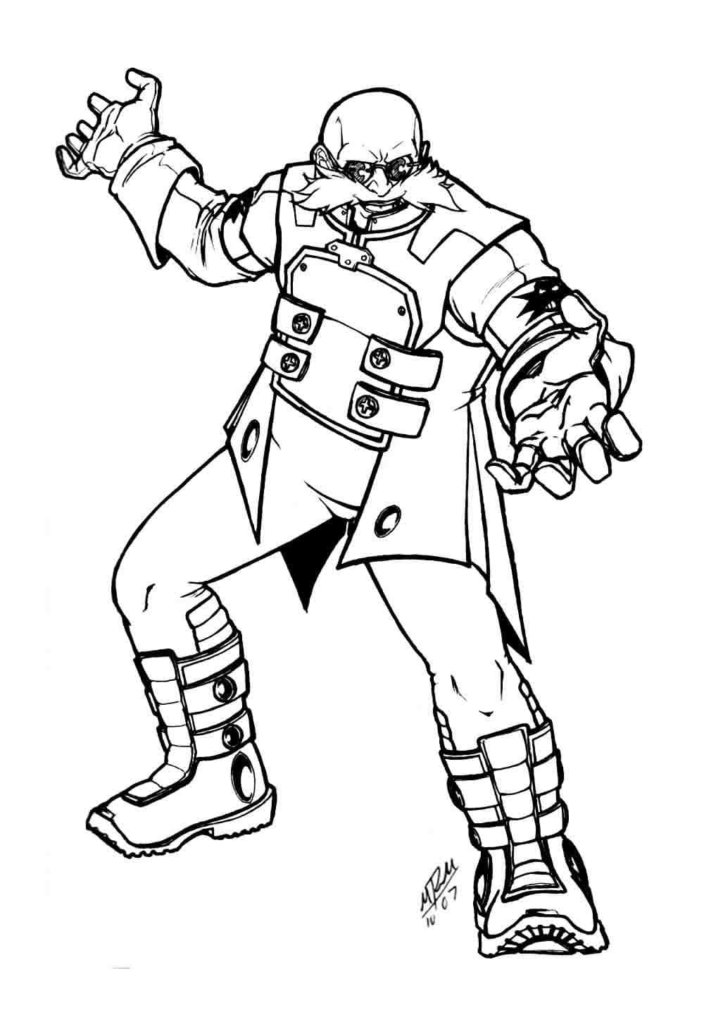 Desenhos de Desenhe Doutor Ivo Robotnik em crianças para colorir