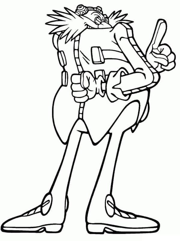 Desenhos de Desenhe Doutor Ivo Robotnik fácil para colorir