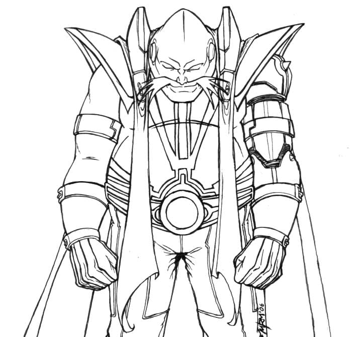 Desenhos de Desenhe Doutor Ivo Robotnik grátis para colorir