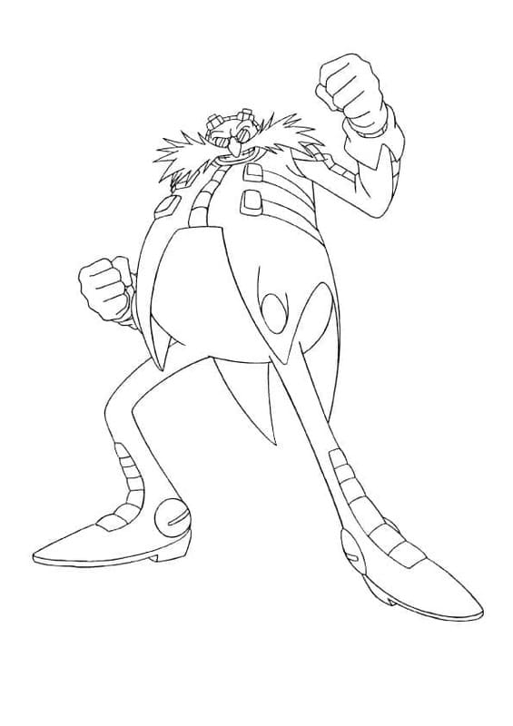 Desenhos de Desenhe Doutor Ivo Robotnik para crianças para colorir