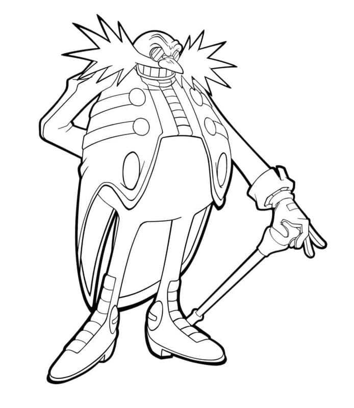Desenhos de Desenhe Doutor Ivo Robotnik simples para colorir