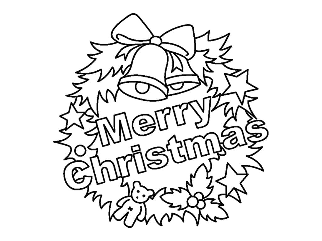 Desenhos de Desenhe Guirlandas de Natal grátis para colorir
