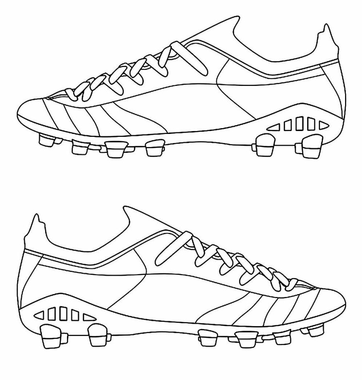 Desenhos de Desenhe Imagem Chuteiras para colorir