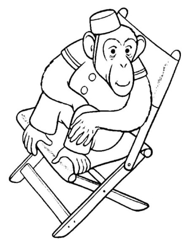 Desenhos de Desenhe Macaco 2 para colorir