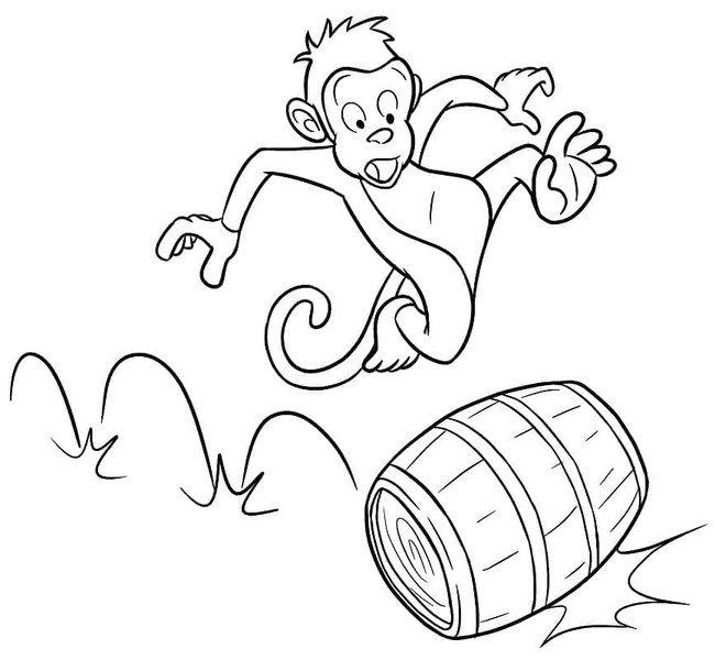 Desenhos de Desenhe Macaco 6 para colorir