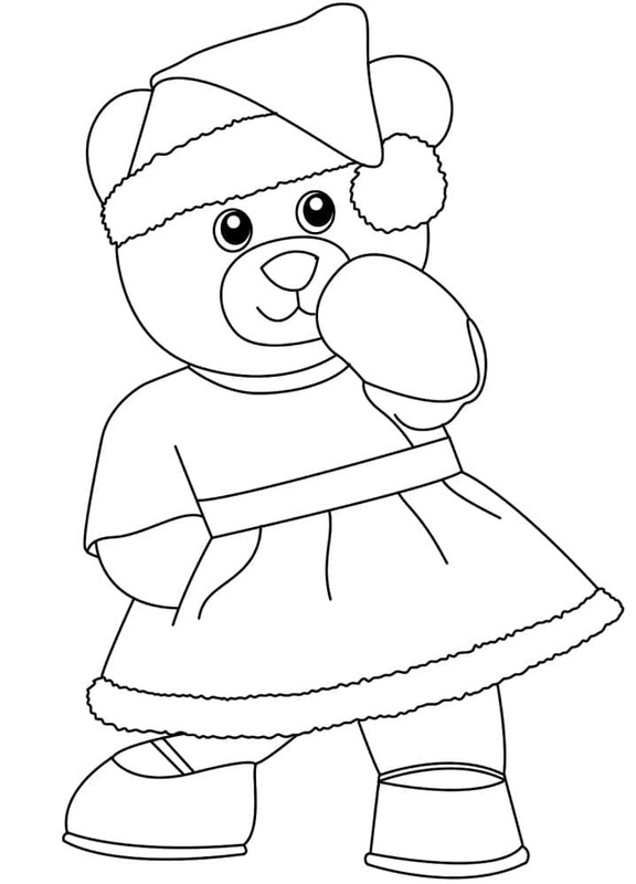 Desenhos de Desenhe Natal Kawaii fácil em crianças para colorir