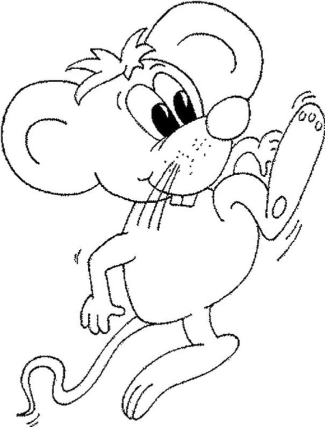 Desenhos de Desenhe Rato engraçado para colorir
