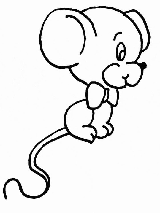 Desenhos de Desenhe Rato fofo para colorir