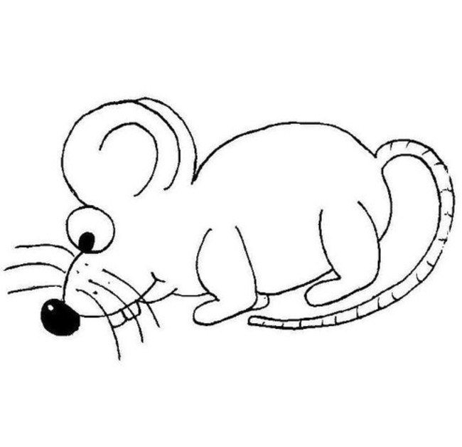 Desenhos de Desenhe Rato grátis para crianças para colorir