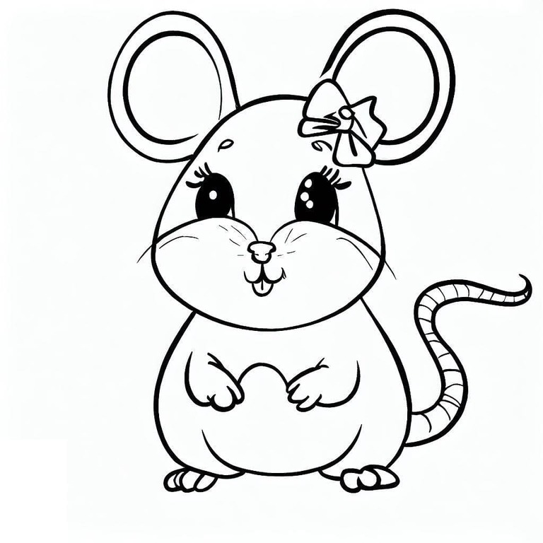 Desenhos de Desenhe Rato impressão para colorir