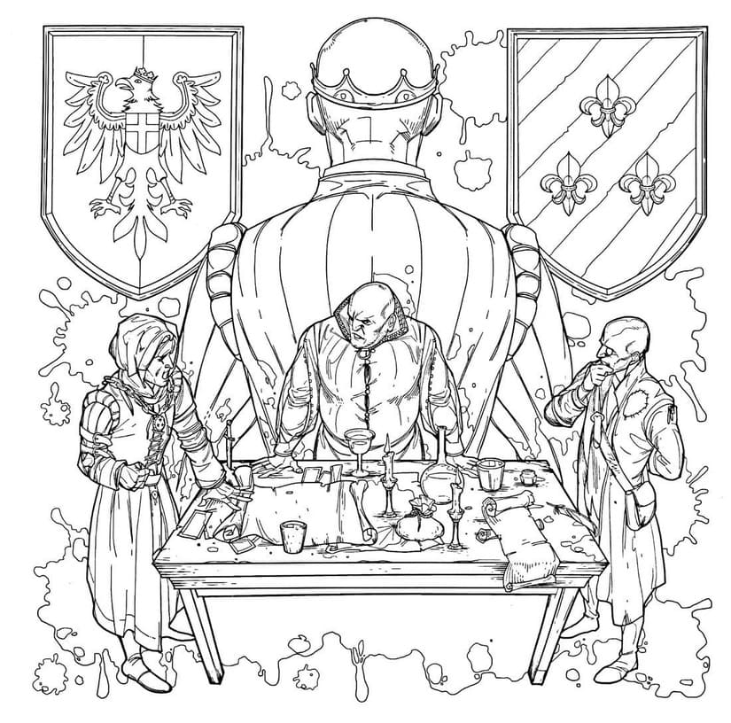 Desenhos de Desenhe The Witcher 1 para colorir