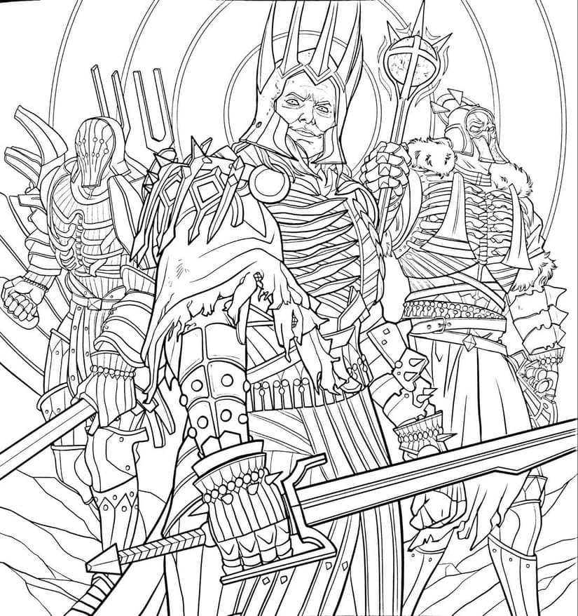 Desenhos de Desenhe The Witcher 2 para colorir