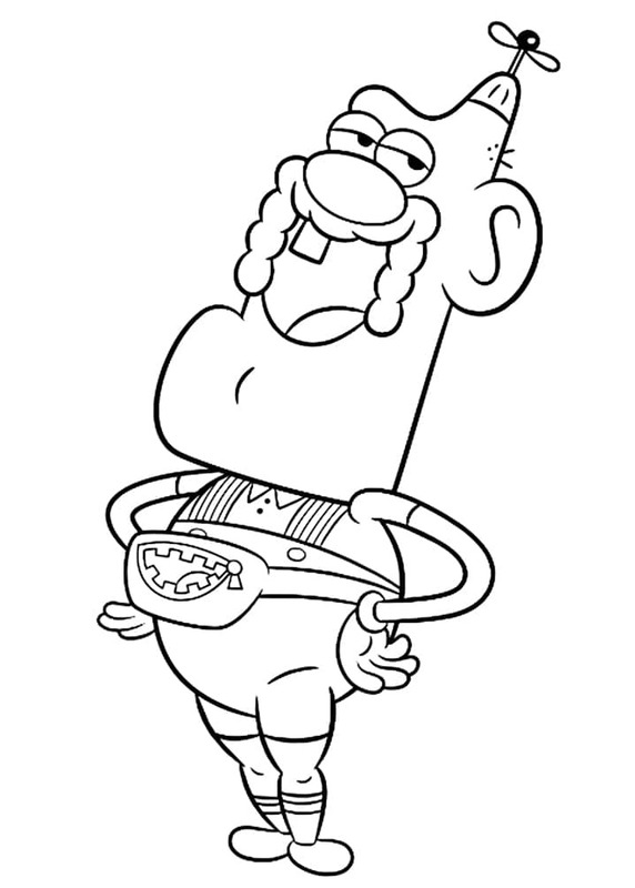 Desenhos de Desenhe Titio Avô básico para colorir
