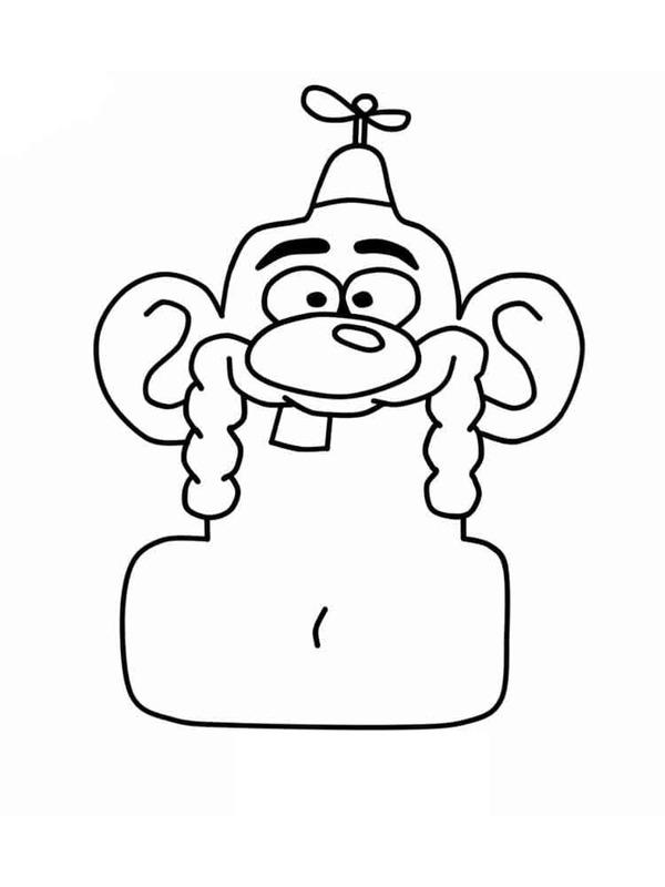 Desenhos de Desenhe Titio Avô fácil em crianças para colorir