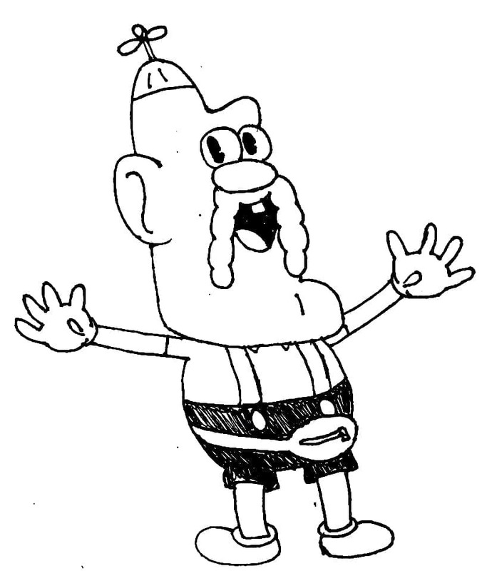 Desenhos de Desenhe Titio Avô gratuita para colorir